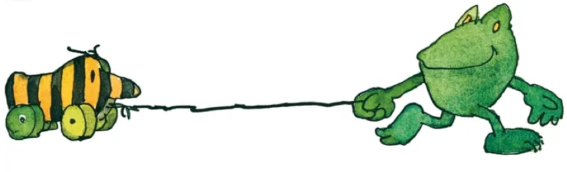 Frosch mit Tigerente